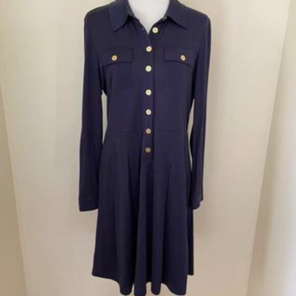 Tory Burch 100% Silk Long Sleeve Dress - Picture 3 of 8